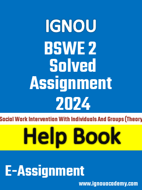 IGNOU BSWE 2 Solved Assignment 2024